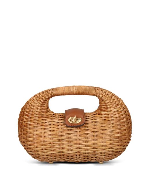 Cult Gaia Brown Gewebte Korbtasche