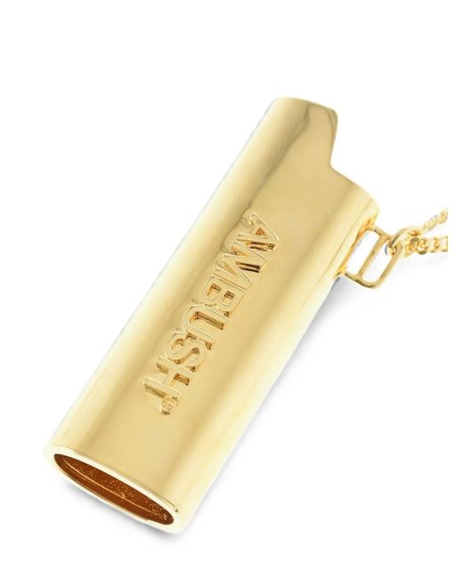 Ambush White Lighter-Holder Pendant Necklace