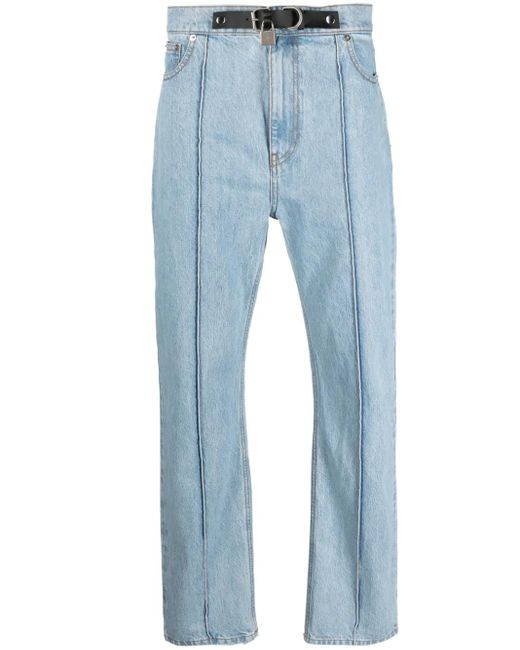 J.W. Anderson Blue Jw Anderson Padlock Strap Slim Fit Denim Jeans for men