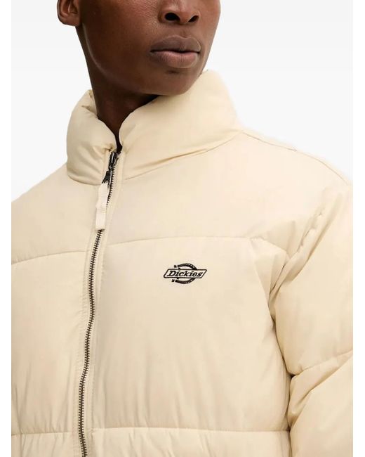 Dickies Natural Summerdale Logo-Detail Quilted Jacket for men