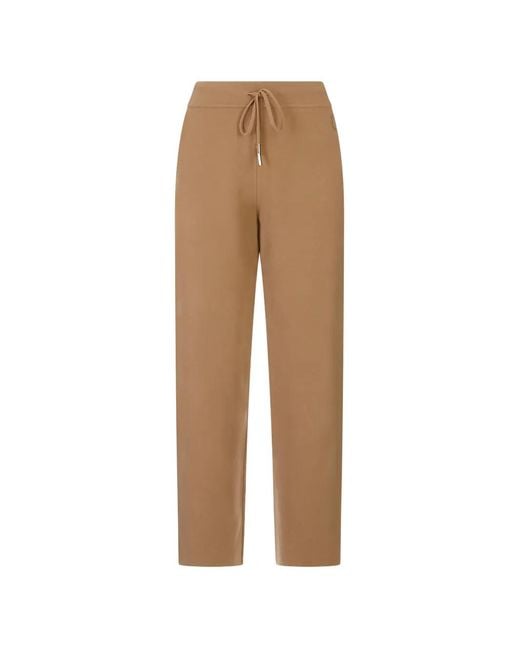 Moncler Natural Drawstring Wool And Cashmere-Blend Sweatpants