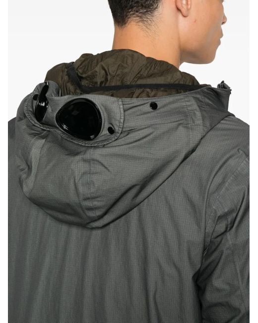 メンズ C P Company Mille フーデッドコート Gray