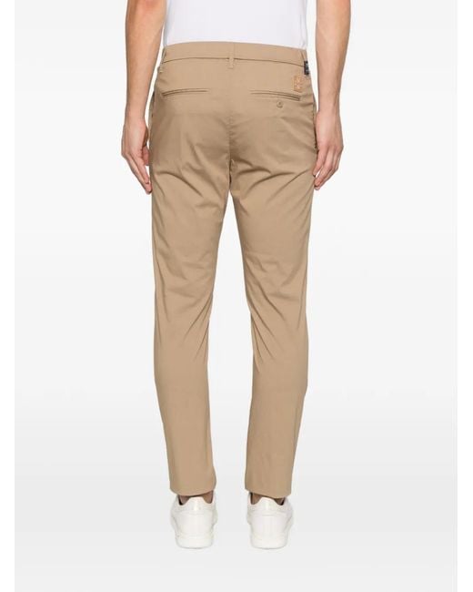 Jacob Cohen Natural Logo-Patch Trousers for men
