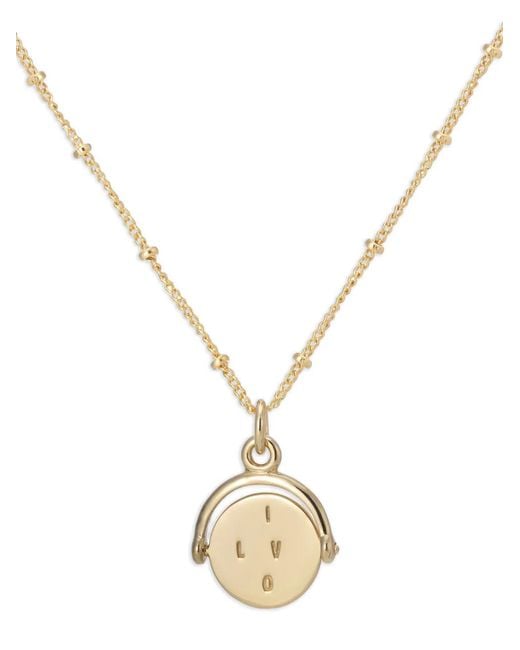 Auree Jewellery Metallic Verona Spinning Pendant