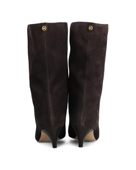 Michael Kors Black Daniela Suede Boots