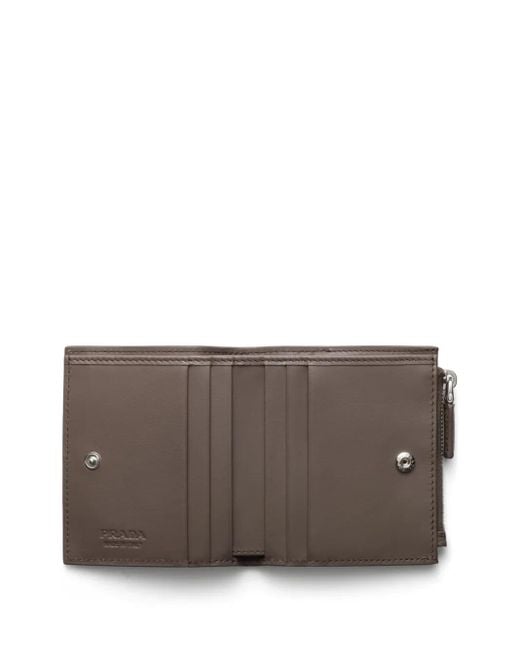 Cartera con cremallera Prada de hombre de color Gray