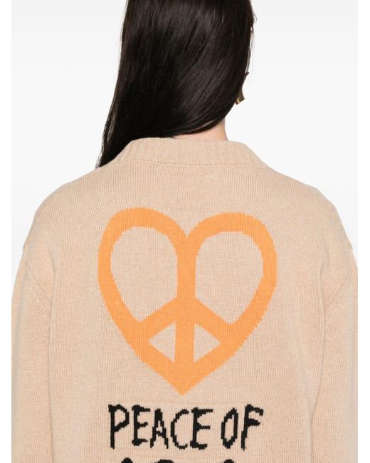 Moschino Natural Peace & Love Cardigan