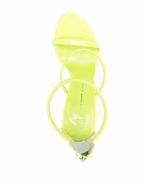 Giuseppe Zanotti Yellow Open-Toe Heeled Sandals