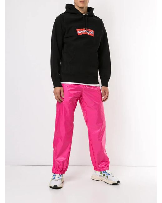 Supreme Black X Commes Des Garçons Logo-Print Hoodie for men