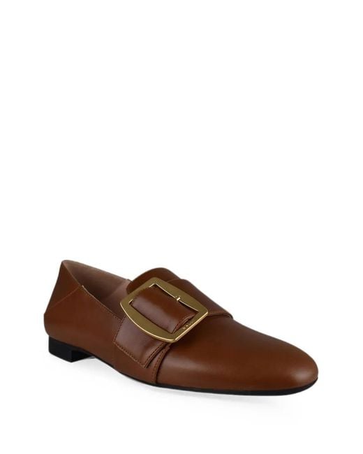 Bally Brown Boucle Slippers