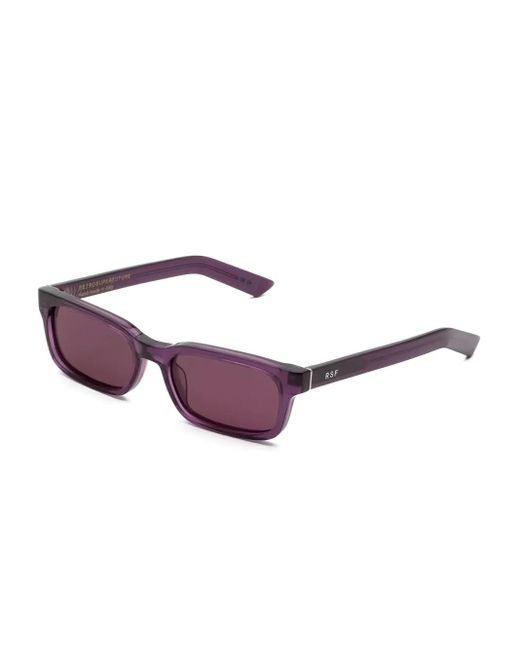 Retrosuperfuture Purple Gesto Melanzana Rectangle-Frame Sunglasses