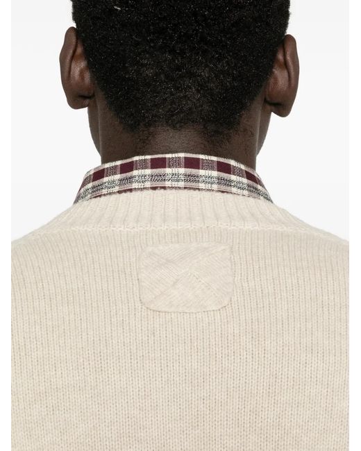 Nanushka Natural Crew-Neck Sweater