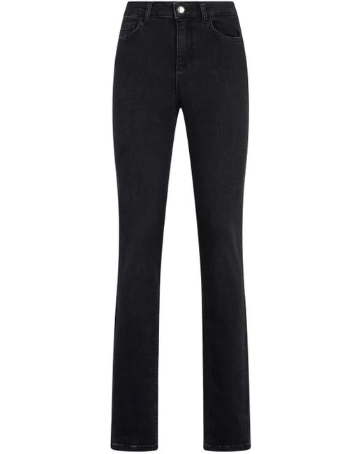 Liu Jo Blue Rhinestone-Embellished Skinny Jeans