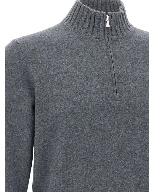 メンズ Gran Sasso Cashmere Sweater Gray
