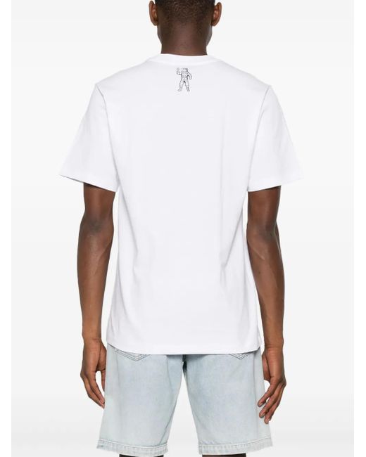 BBCICECREAM White Arch Logo-Print Cotton T-Shirt for men