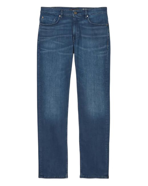 Marc O' Polo Blue Logo-Patch Jeans for men
