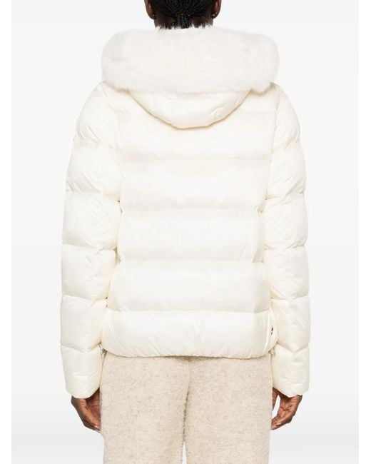 Colmar White Logo-Patch Padded Jacket