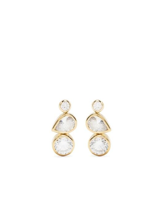 Completedworks White Z08 Crystal Drop Earrings