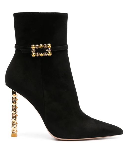 Gianvito Rossi Black Wonder 105Mm Suede Boots