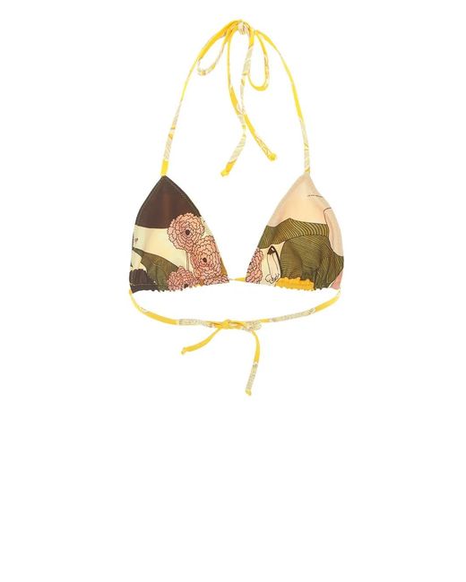 Top De Bikini Reversible LaDoubleJ de color Yellow