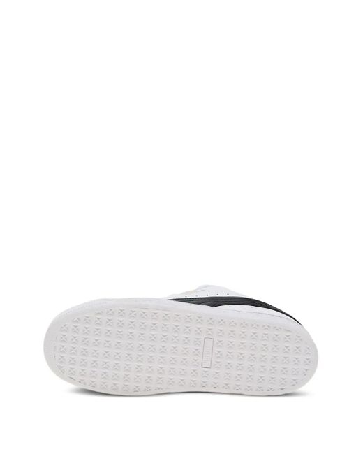 PUMA White Suede Xl Leather Sneakers