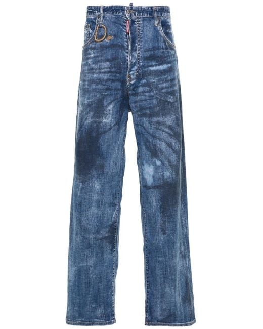 DSquared² Blue Eros Wide-leg Jeans for men