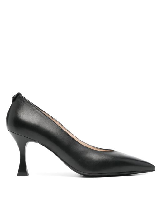 Nero Giardini Black Pandora 75Mm Leather Pumps