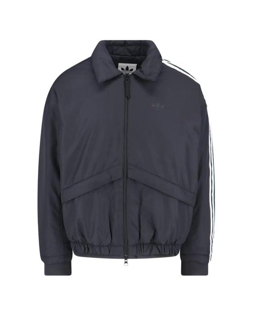 Chaqueta Bómber A Rayas Adidas de hombre de color Blue