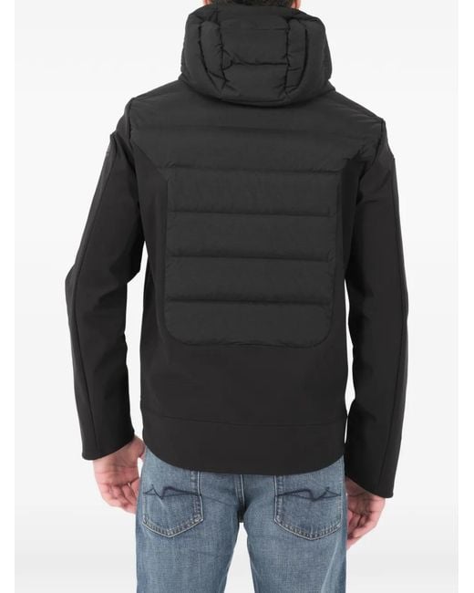 Rrd Black Zip Fastening Hooded Jacket for men