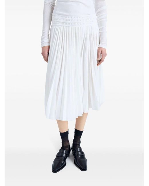 Proenza Schouler White Margo Pleated Skirt