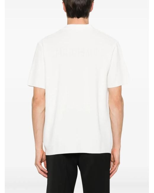 Jacquemus White Polo 'Maille' for men