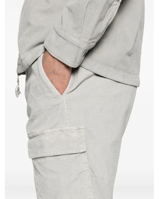 C P Company White Lens-Detail Trousers for men