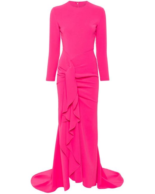Robe longue The Nia Solace London en coloris Pink