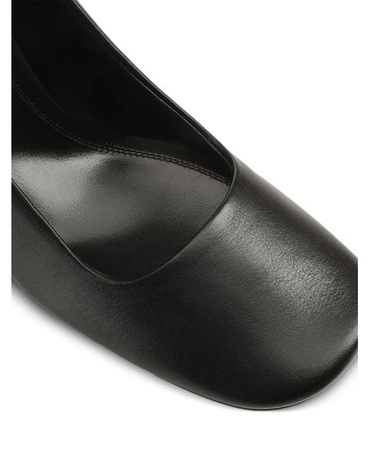 Sergio Rossi Black 80Mm Square Block-Heel Pumps