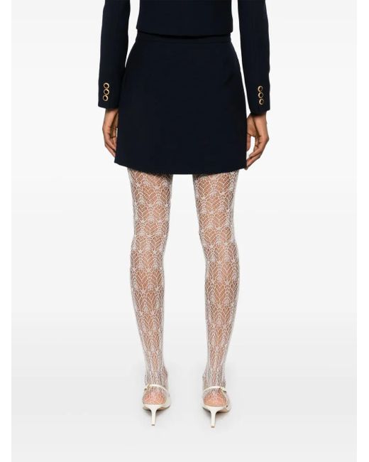 Alessandra Rich Black Skirt With Pleats