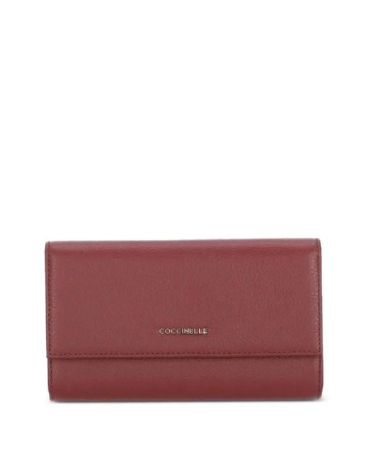Coccinelle Purple Large Metallic Wallet