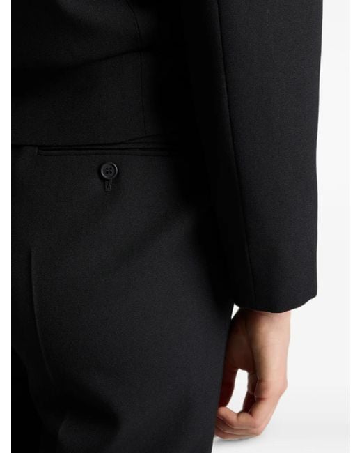 Prada Black Compact Gabardine Pants