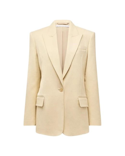 Another Tomorrow Natural Oversized Tailored Blazer