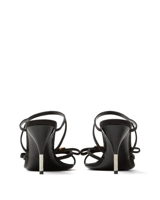 Versace White Nyx Hardware Strap Mules
