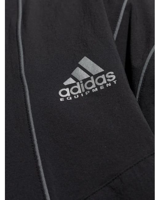 Adidas Blue Eqt Panelled Zip-Up Jacket for men