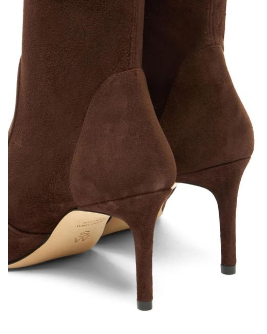 Botas altas con tacón de 75 mm Stuart Weitzman de color Brown