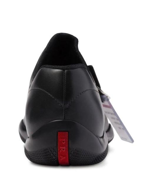 Prada Toblach Slip-On Sneakers in het Black voor heren