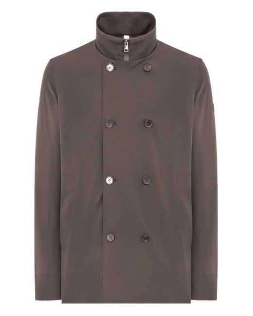 Cappotto Doppiopetto Con Zip di DUNO in Brown da Uomo
