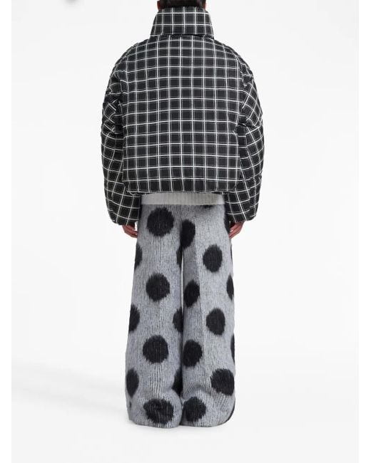 Marni Gefütterte Jacke Mit Karomuster in Black für Herren