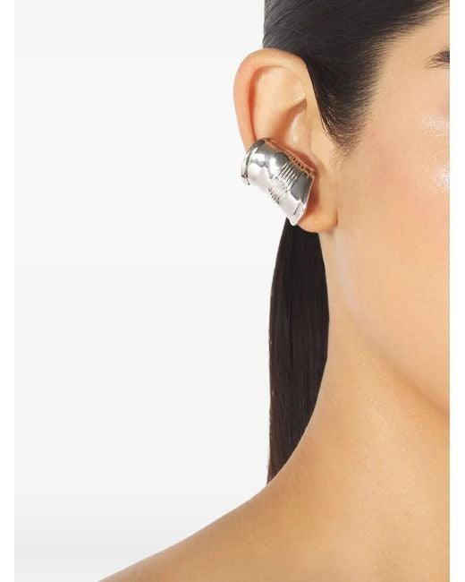 Jean Paul Gaultier Black Distorted Can Earcuff
