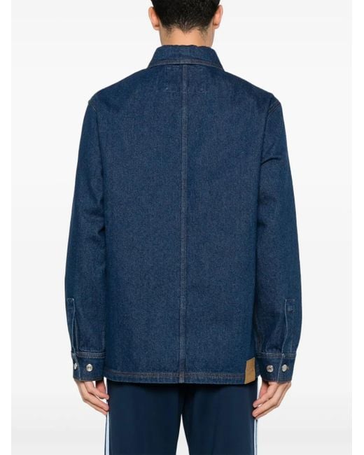 Maison Kitsuné Blue Denim Jacket for men