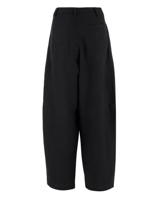 DARKPARK Black Pleated Straight Trousers