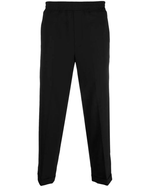 Neil Barrett Black Virgin Wool Blend Trousers for men