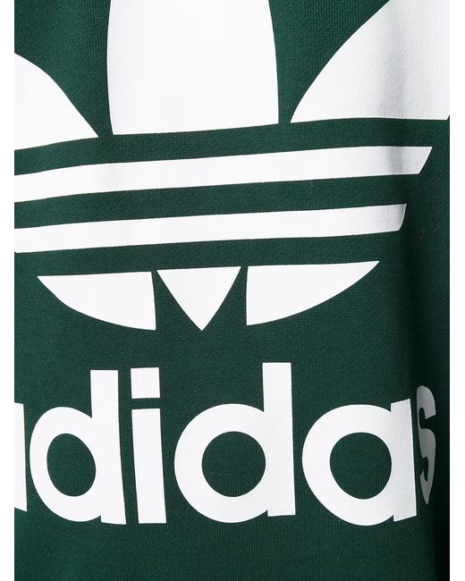Adidas Green Crew-Neck Sweatshirt for men