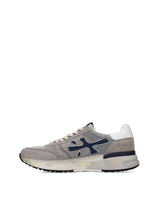 Premiata White Baskets Mick À Empiècements for men